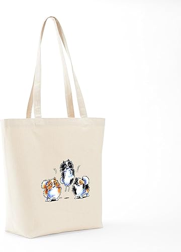 Miniatura 7 de CafePress Parti Pomeranians Tote Bag Natural Canvas Tote Bag, Cloth Shopping Bag