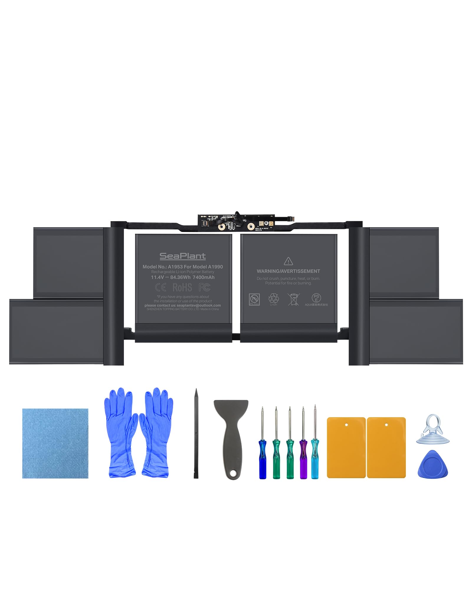 Amazon.com: SeaPlant A1990 Battery Replacement for MacBook Pro 15