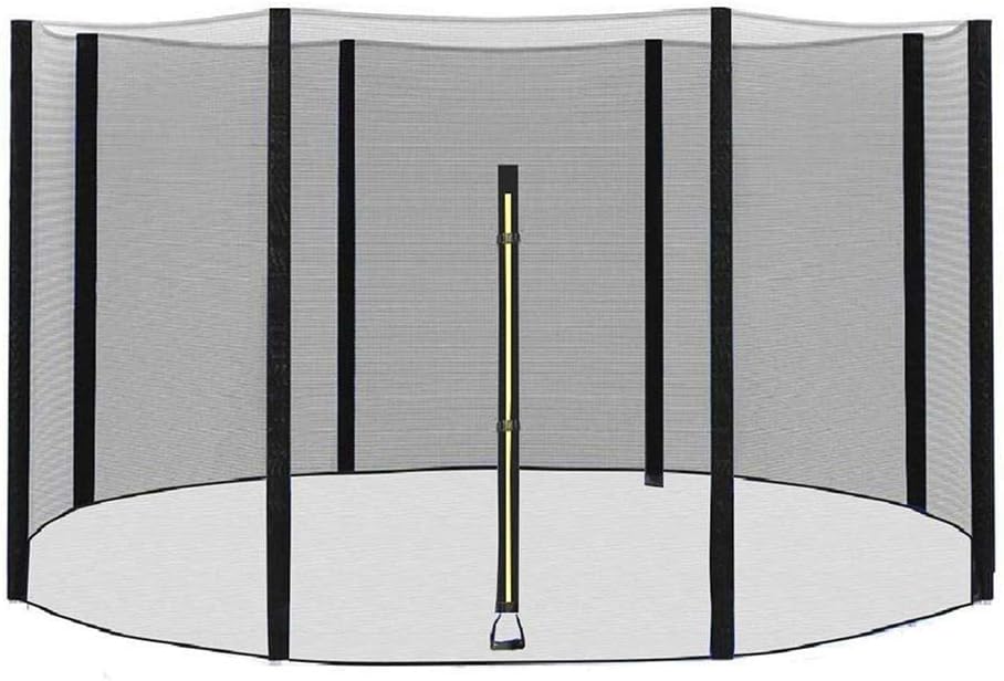 Trampoline Accessories,6ft,8ft,10ft,12ft,13ft,14ft,16ft Trampoline Enclosure Net with Zipper Replacement Safety Protective Net Enclosure Surround Outside Netting