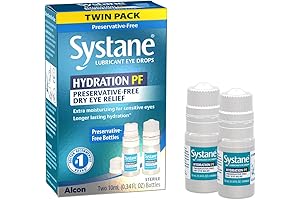 Systane Hydration Multi-Dose Preservative-Free Oculotrophin PMG Eye Drops Dry Eye Relief Twin Pack