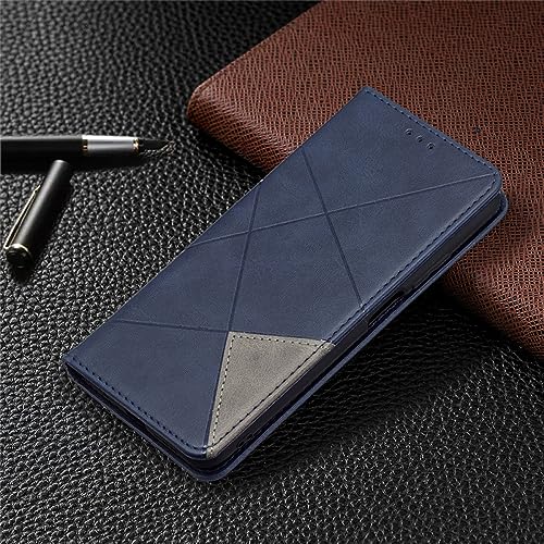 Évitez les écrans brisés : étui à rabat iPhone 11 12 13 14 Pro Max Mini XR, housse antichoc bleue