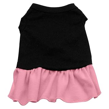Mirage Pet Products 18-inch Plain Dress, XX-Large, Black with Pink