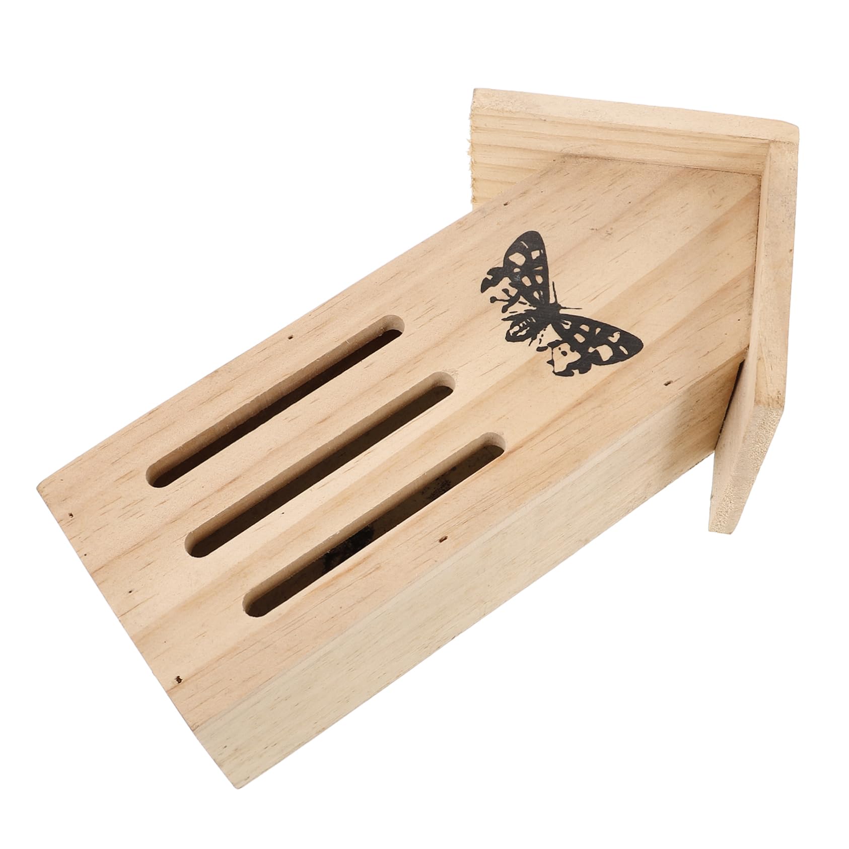 Yardwe 3stücke Wooden Butterfly House Und Futterstation Für Schmetterlinge Wetterfestes Insektenhotel Für Garten Natürlicher Lebensraum Für Schmetterlinge Und Insekten