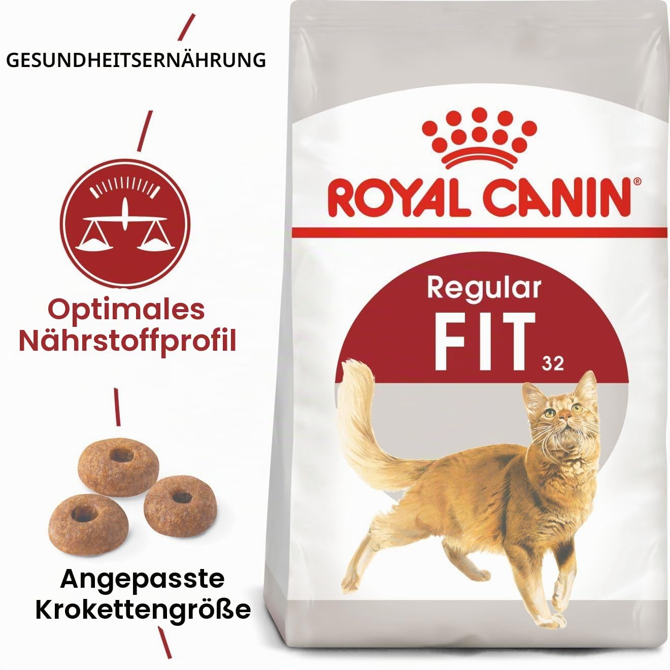 Royal Canin Katzenfutter Feline Fit 32, 1er Pack (1 x 4 kg Packung)