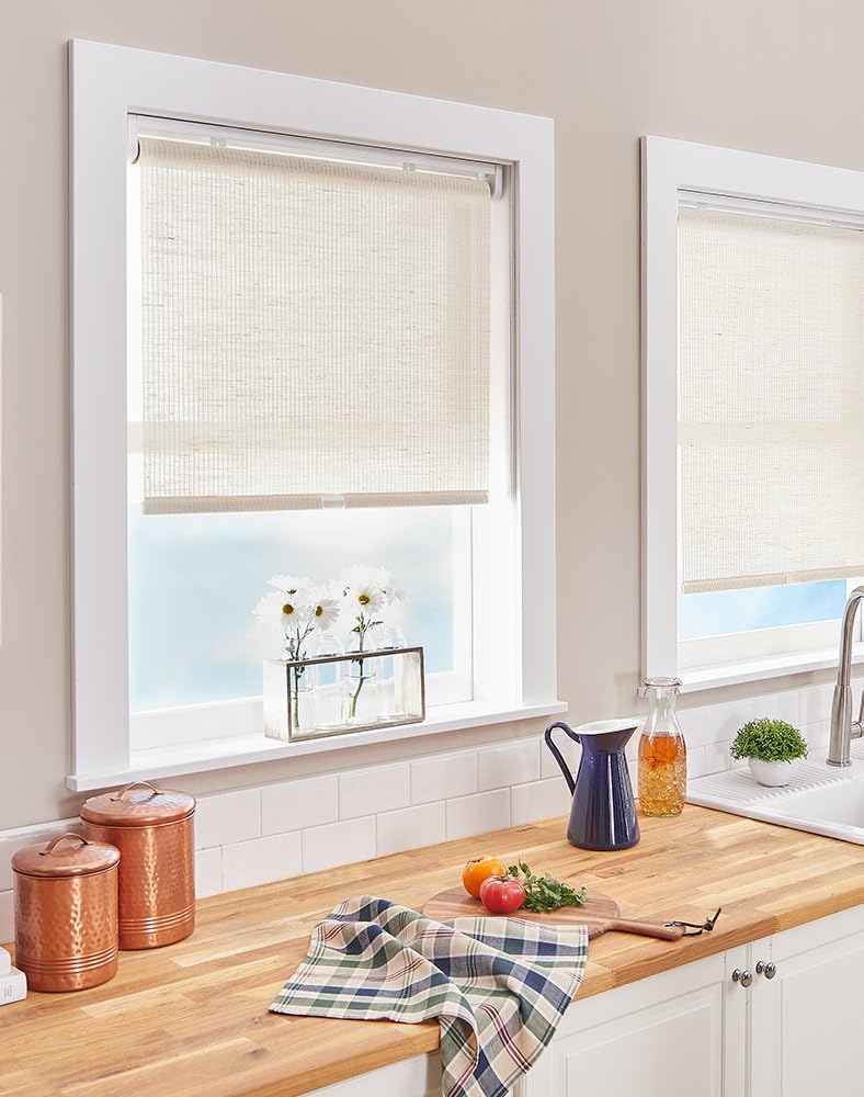 Curtainworks Miami Window Shade, 23" W x 64" L, Natural