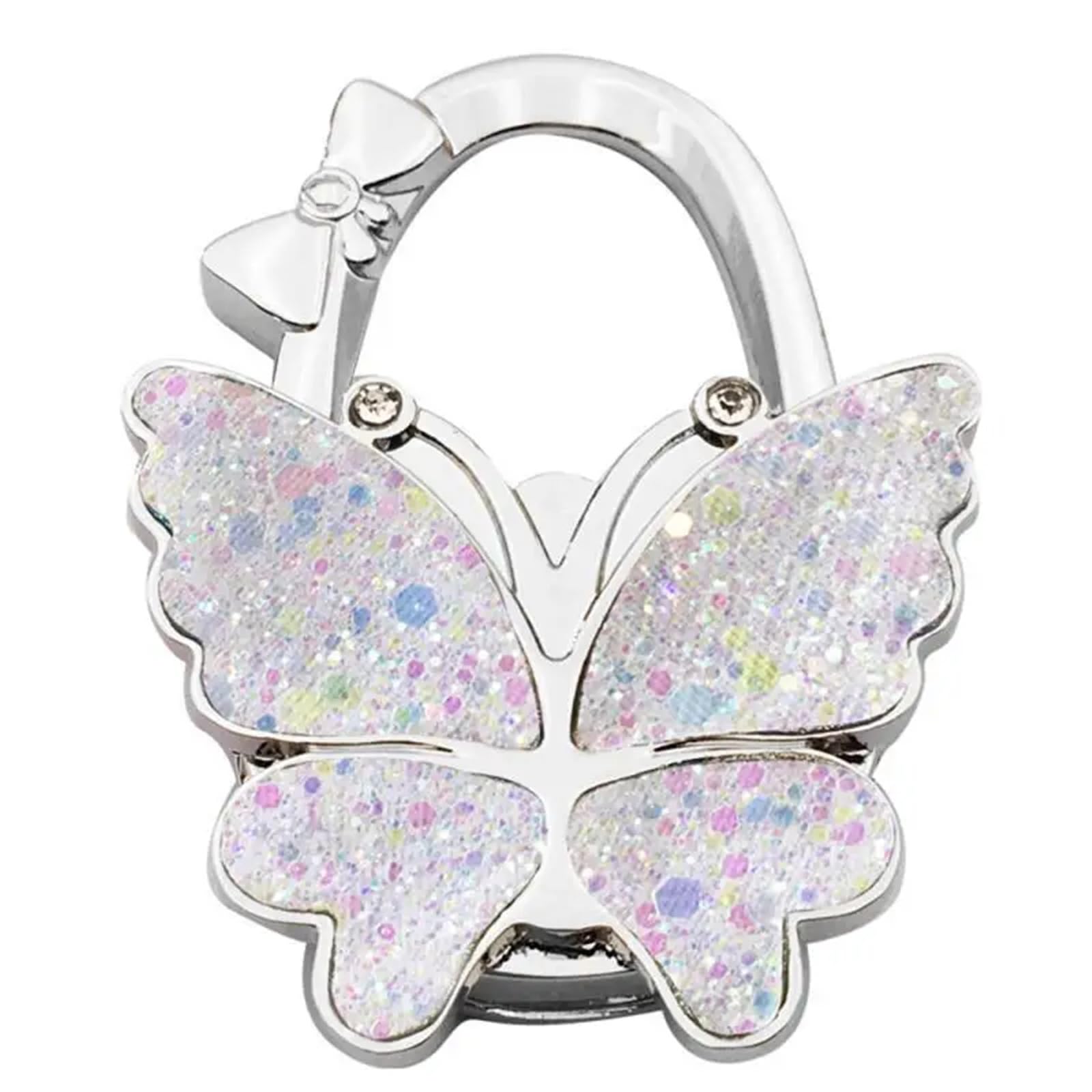 GHHZML Handbag Hooks for Tables Portable Foldable Butterfly Purse Bag Table Hook Holder for Handbag Hanger Home Decoration Desk(Color11)