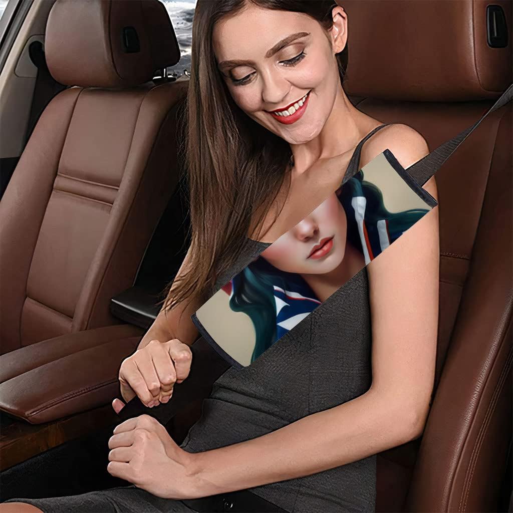 Colorful Car Seat Belt Pads - USA Seat Belt Covers - Unique Seat Belt Covers