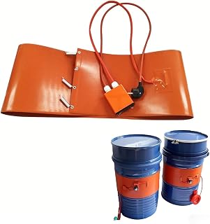 5 Gallon Bucket Heater, Industrial Electric Silicone Drum Heater with Thermostat for 20-200L Drums(Led,200L 1740 * 250mm 2000W)