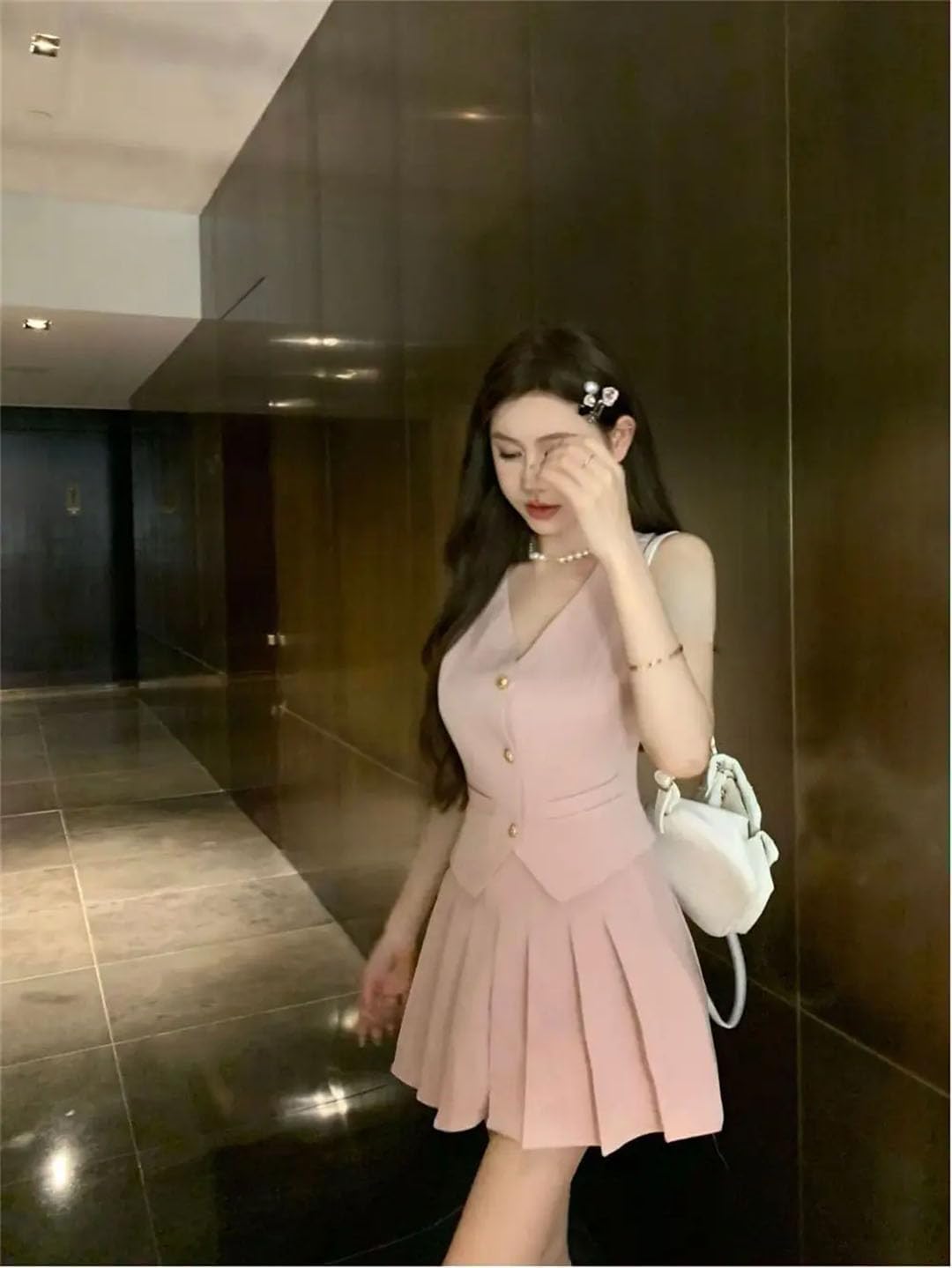 Women's Style Single Breasted Vest Two Piece Suit