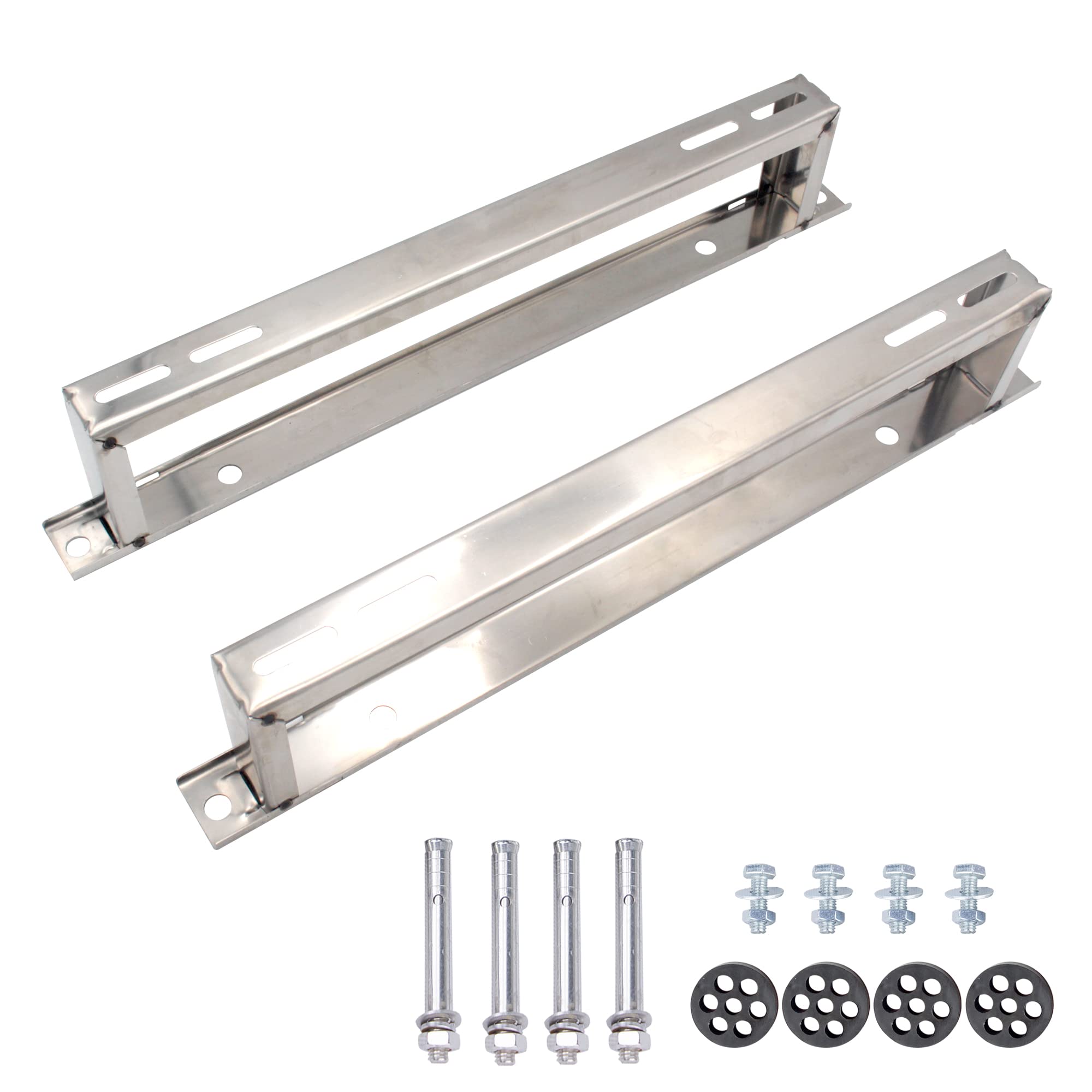 Ductless Mini Split Ac Wall Mounting Bracket Air Conditioner Support Bracket Heavy Duty Stand Condenser Pad Ground Heating System for 9000 BTU - 24000 BTU (Small（9000-24000btu）)