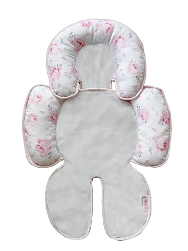 Miniatura 2 de Little Me Almohada de apoyo de cuerpo completo para bebé, protección para cabeza, espalda, cuello y piernas para asiento de automóvil, cochecito,
