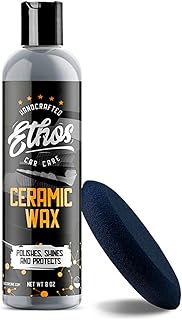 Ethos Ceramic Wax - Aerospace Coating Protection | Ceramic Polish and Top Ceramic Coat | Ceramic Car Coating | Slick, Hydr...