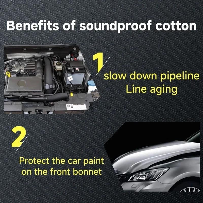 Tapis d'isolation phonique capot Mazda 3 Axela BK 2004-2009 - 5