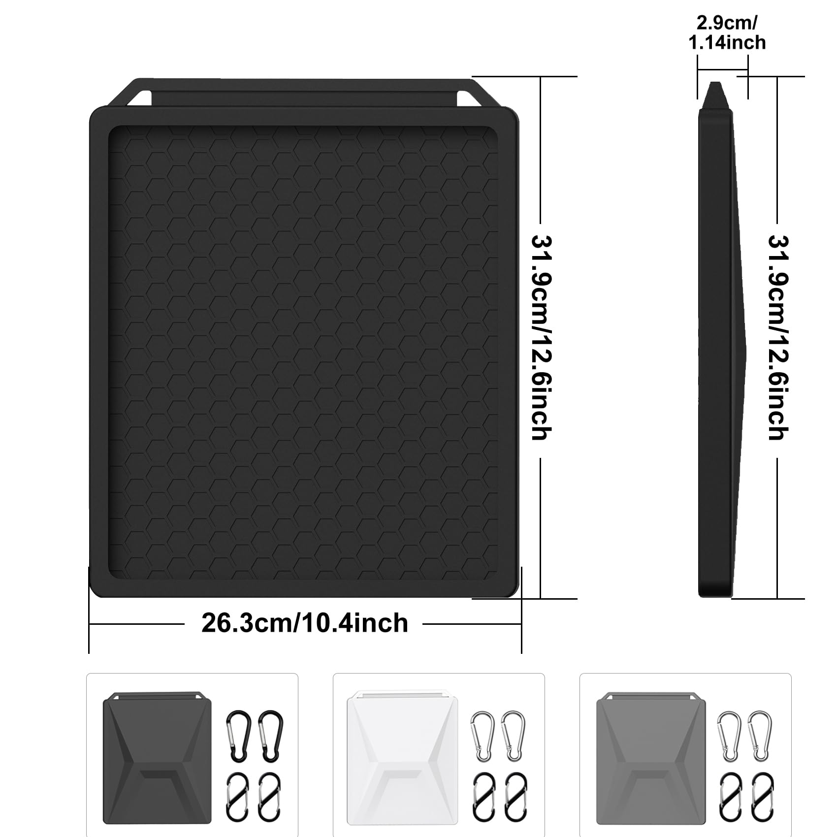 AiWi Space Starlink Mini Schutzhülle, schlagfeste Silikon Schutzhülle, Signal ungehindert (Front Cover Schwarz)