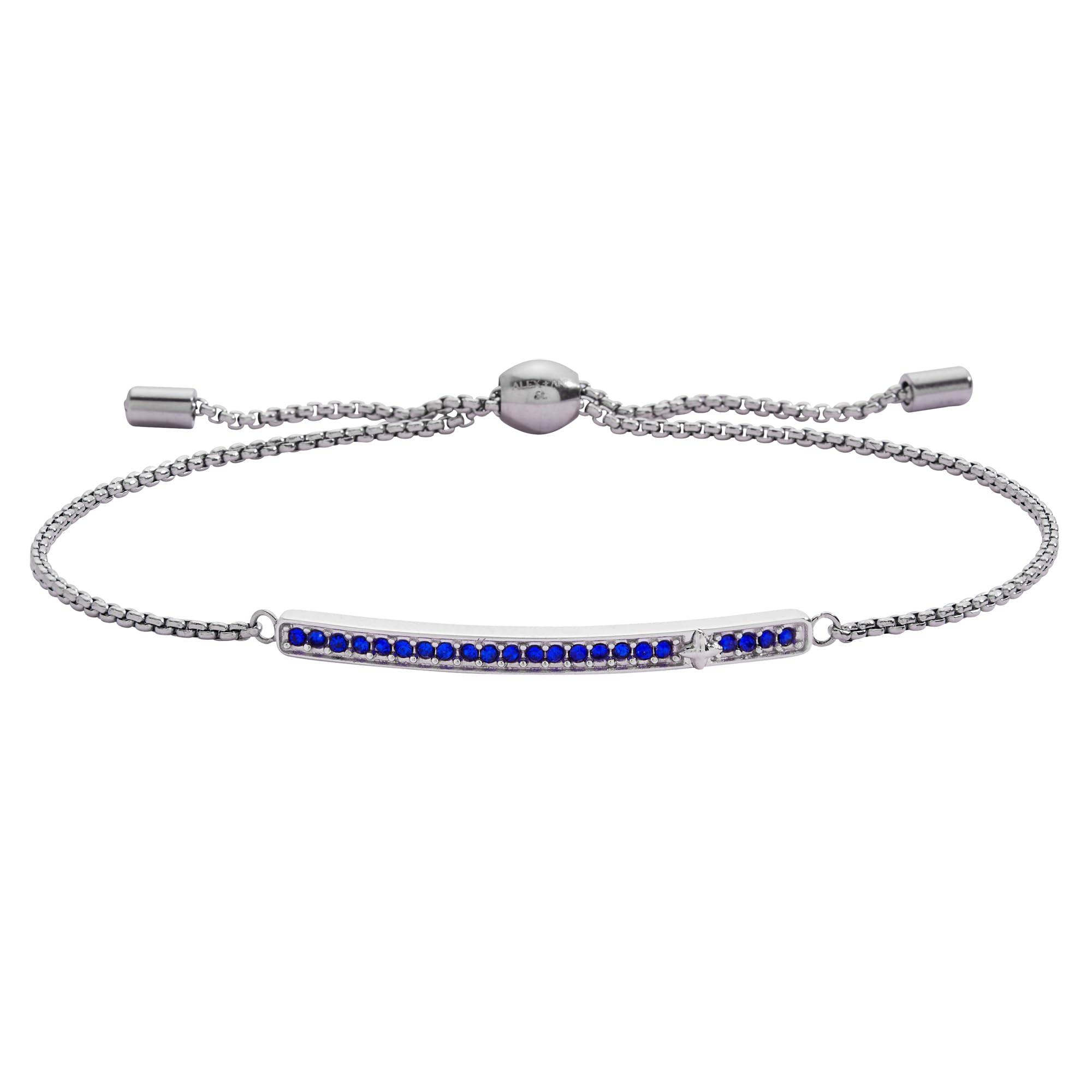 Alex and Ani Pave Bolo Birthstone Bracelet - Stainless Steel Gold/Silver, Perfect for Stacking, Adjustable Birthstone Bracelet for Women, Ideal Gift Jewelry