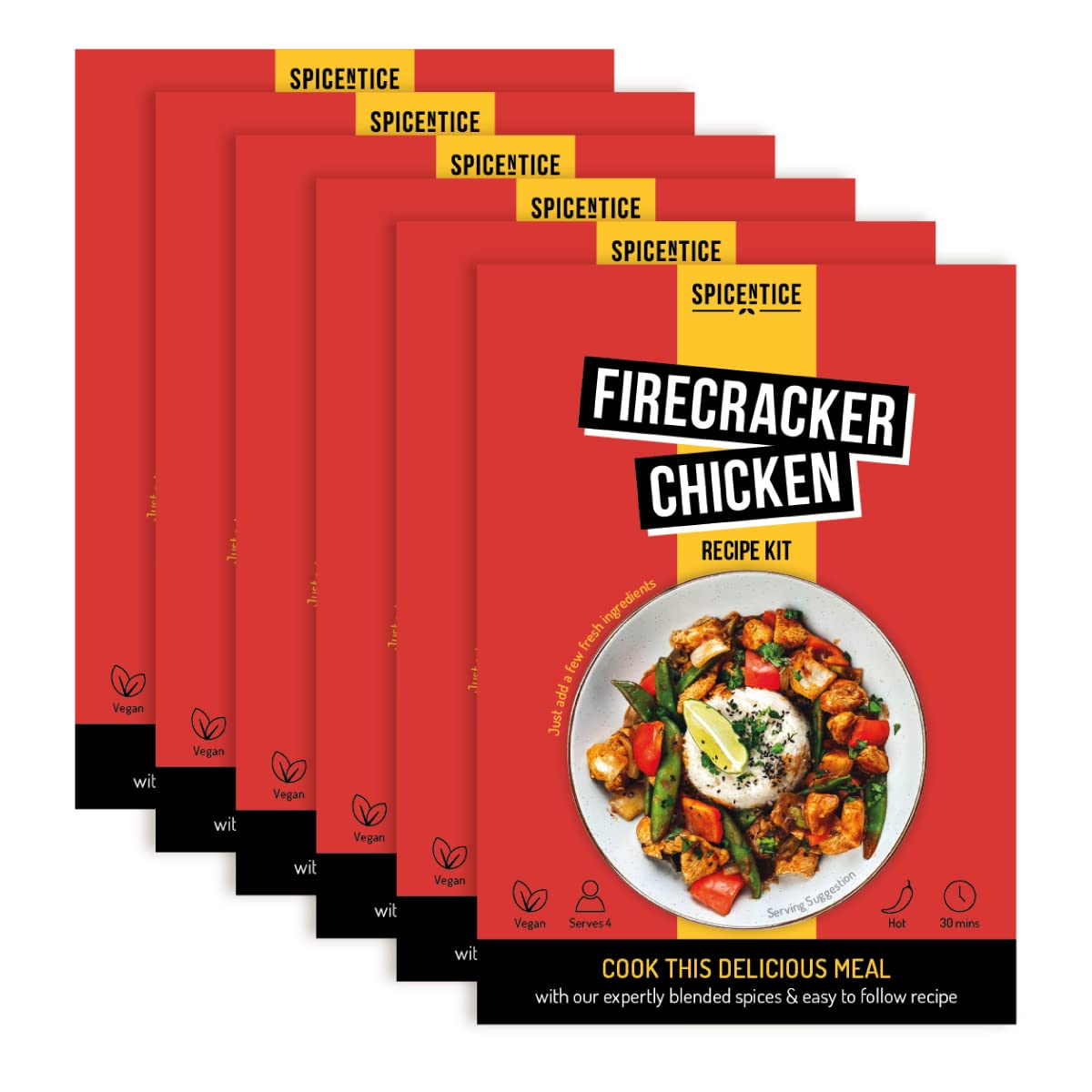 Spicentice Firecracker Chicken Spice Recipe Kits (Pack of 6)