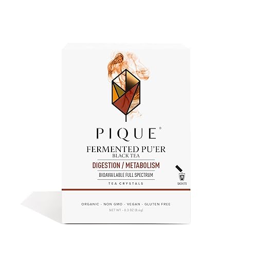 Pique Té Puer maduro fermentado orgánico Té negro con alto contenido de cafeína para energía probióticos para un metabolismo saludable digestión