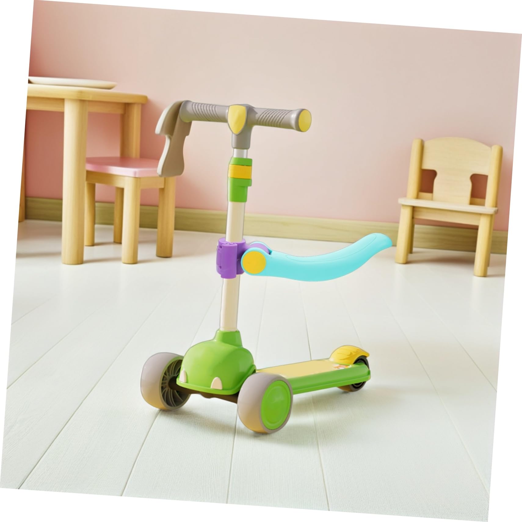 Beaupretty Scooter Siège Garçon Fille Ajustable Accessoire de Remplacement Amovible Jaune Selle Compacte pour Trottinette Garçon Fille Support pour Tout Design Moderne et Transport Facile