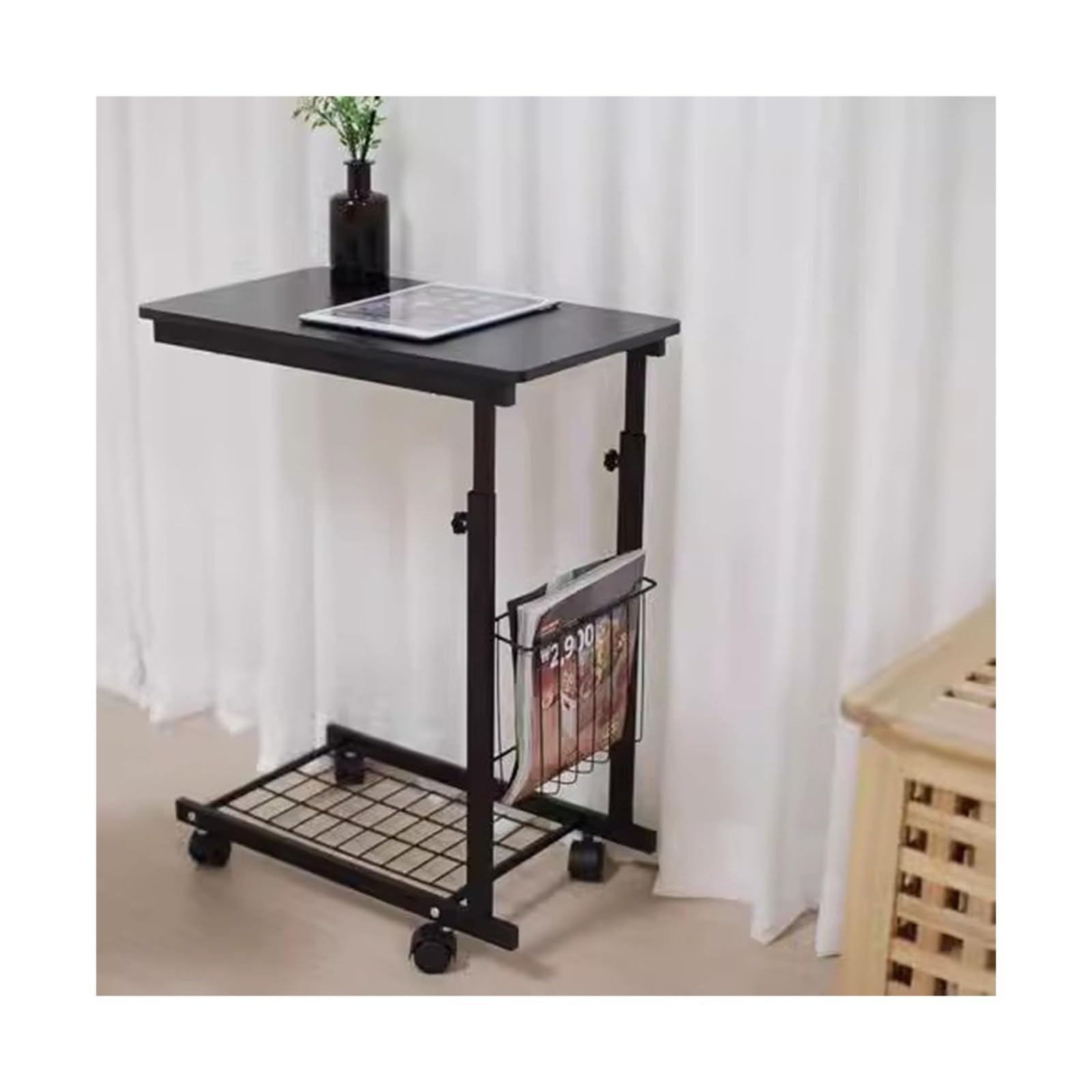 Table d'ordinateur mobile à hauteur réglable pour lit et canapé