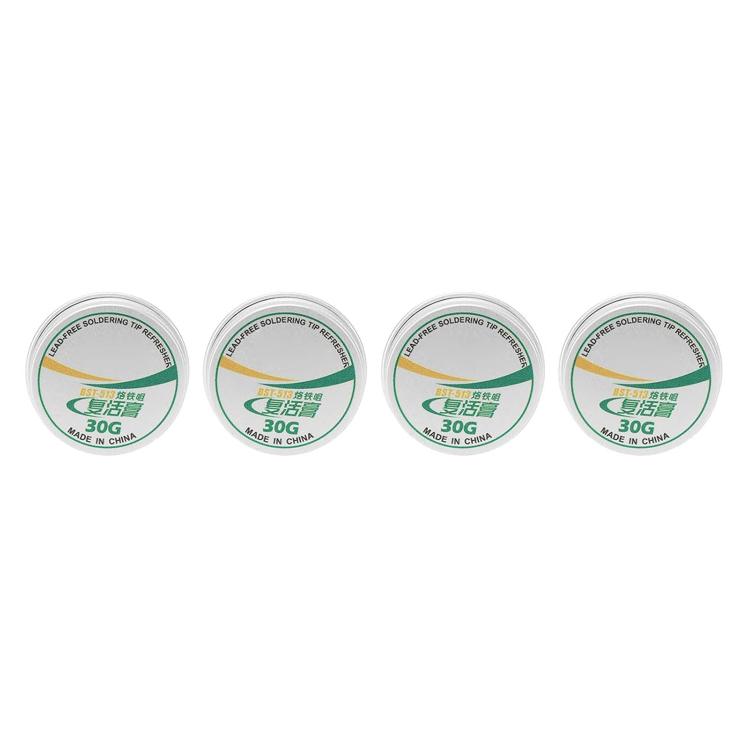 Soldering Iron Tip Resurrection Paste 4Pcs Soldering Tip Refresher Paste Tin Powder Resurrection Paste for Oxide Solder Iron 8g Tips (30g)