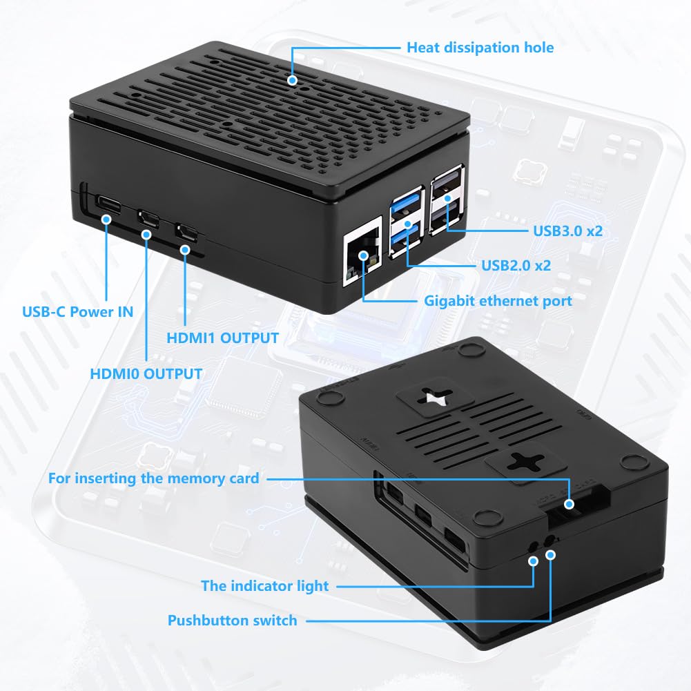 RLTech Custodia Acrilica Per Raspberry Pi 4 Modello B, Raspberry - Foto 10
