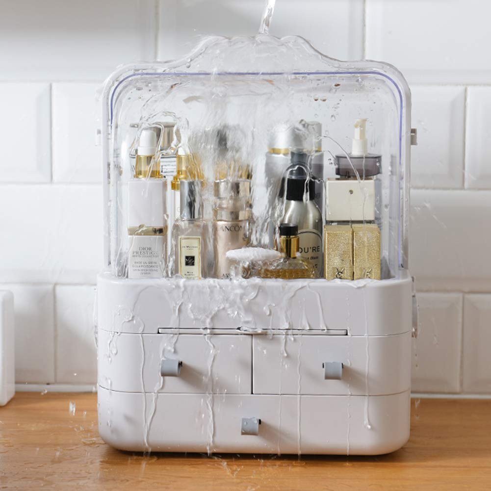 Caja Maquillaje Organizador Bandeja de cosméticos Caja de Almacenamiento Multifuncional para Maquillaje y Accesorios Saludable