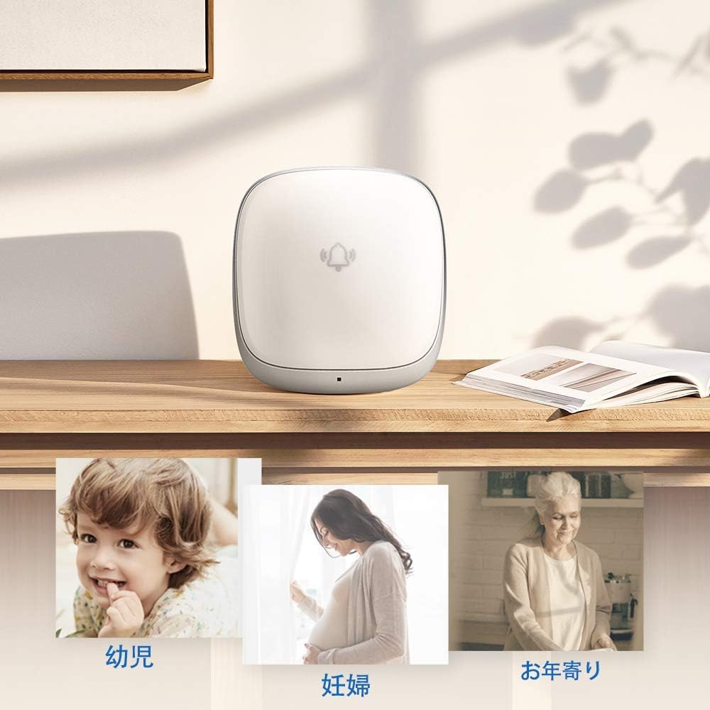 Amazon.co.jp: ワイヤレスチャイム 玄関チャイム インターホン 音と光