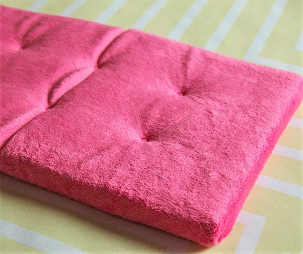 18" Doll Mattress & Bedding Set - Pink Chevron