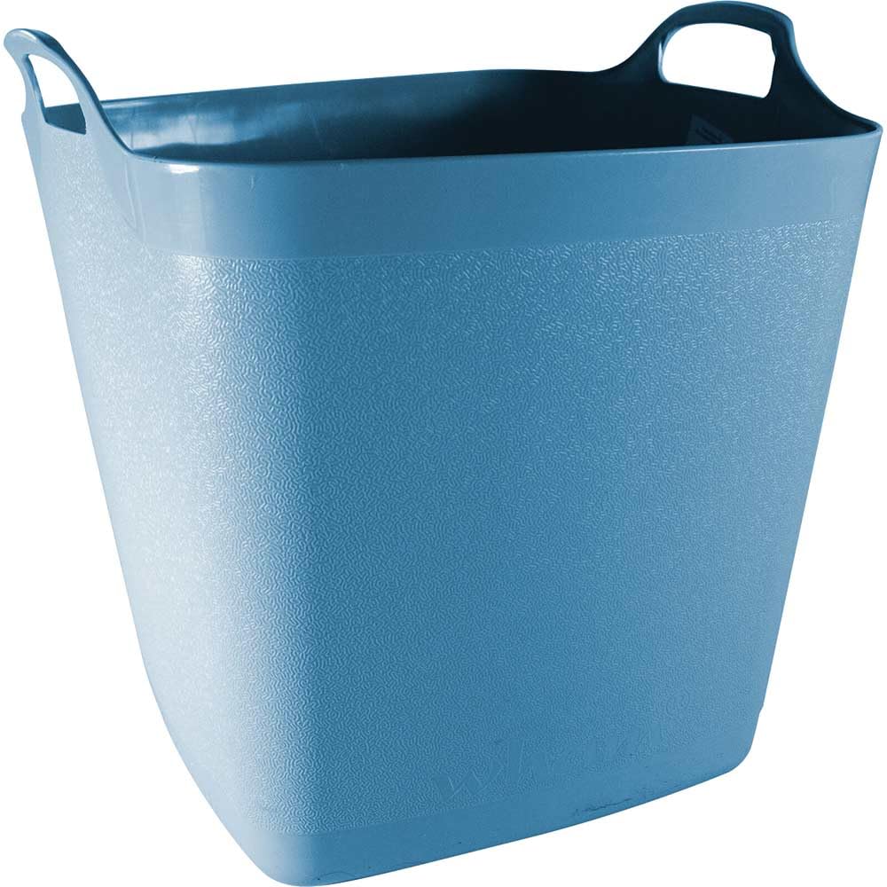 Town & Country Square Flexi-Tub Bucket Garden/Home Storage 40L Hardwearing Plastic(Green) (Blue)