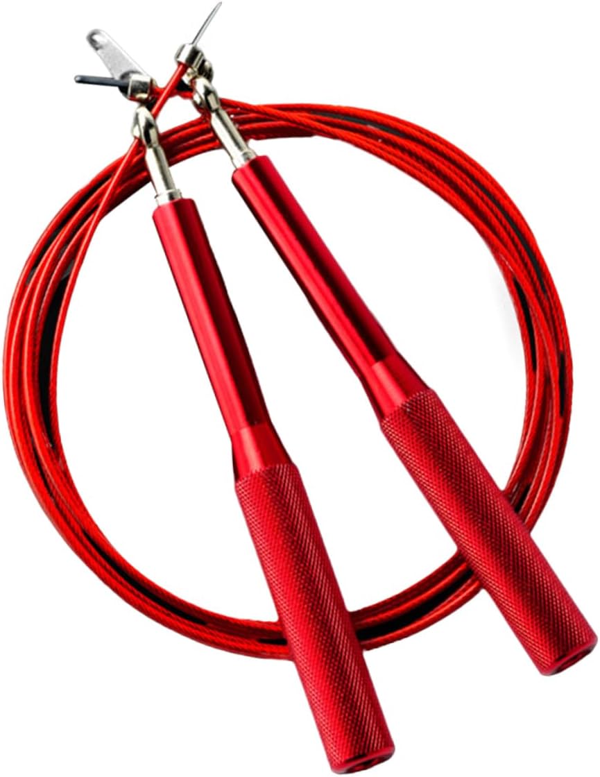 Aluminum Handle Steel Wire Skipping Rope 8ft Heavy Jump Rope Workout Exercise Tool