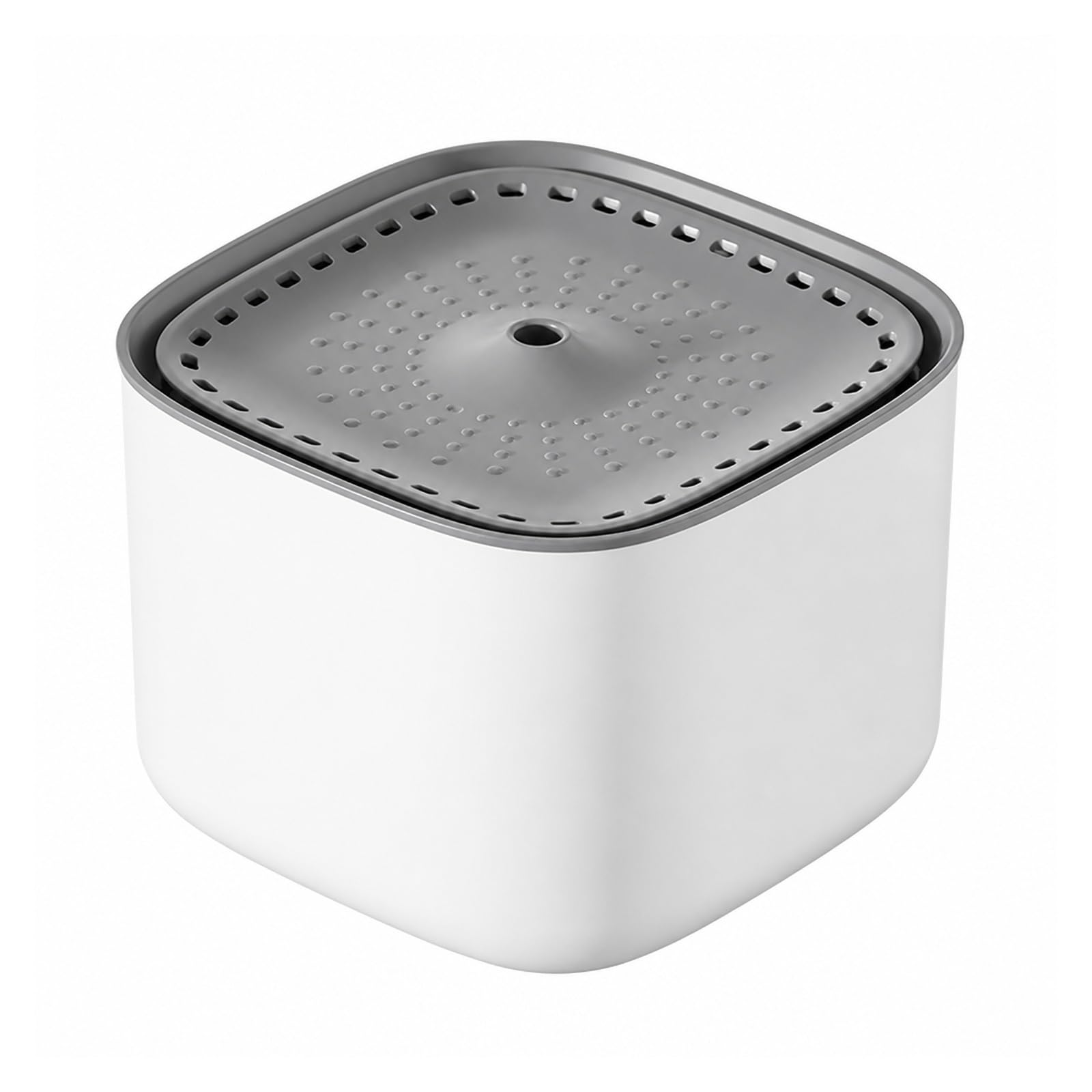 Fuente De Agua para Gatos 3L USB Eléctrica | Plástico, 17,9 X 13 Cm, 2 Colores(Gold Border-White)