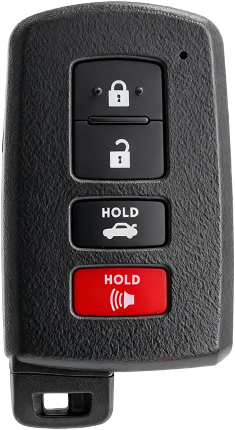Smart Key fob Replacement Fit for Toyota Camry 2012-2017 Avalon 2013-2018 Corolla 2014-2018, XYSKJFOB 4-Button Keyless Entry Remote Control HYQ14FBA 281451-0020 312-314MHz