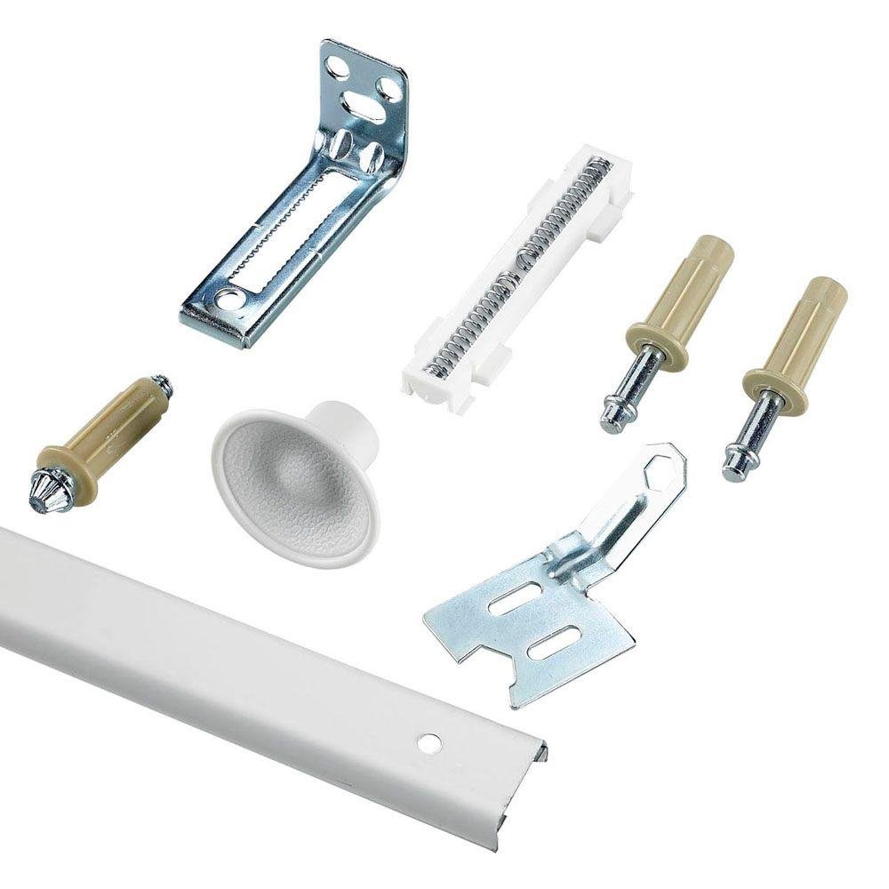 Richelieu Hardware 14025WBC Onward Bi-Fold Door Hardware Kit 48-in (1210 mm) Track, White