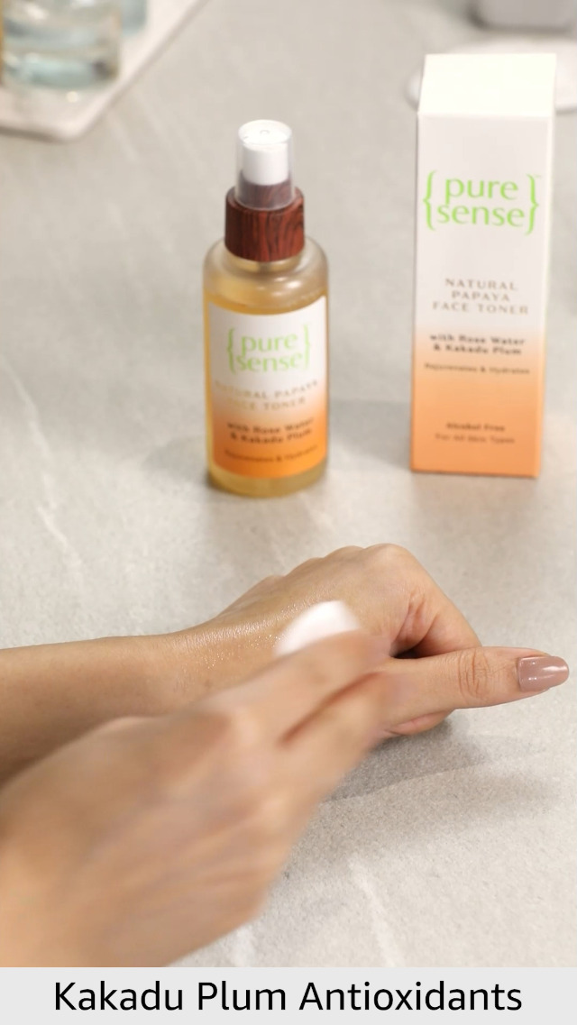 Buy PureSense Natural Papaya Face Toner with Rose Water, Bamboo