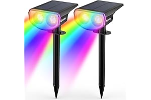Kyosho Solar Color Spot Lights Outdoor: 9X Lighting Modes, 38 LED Color...
