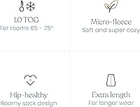 Vista 5 de HALO Manta de microforro polar, saco de dormir de transición para envolver, TOG 1.0