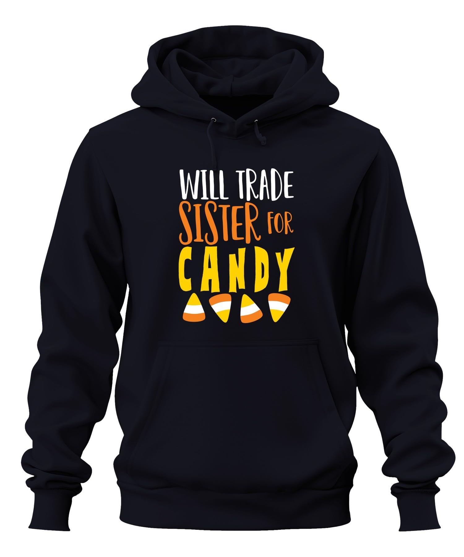 Sudadera con capucha unisex con capucha Will Trade Sister for Candy Halloween Sister