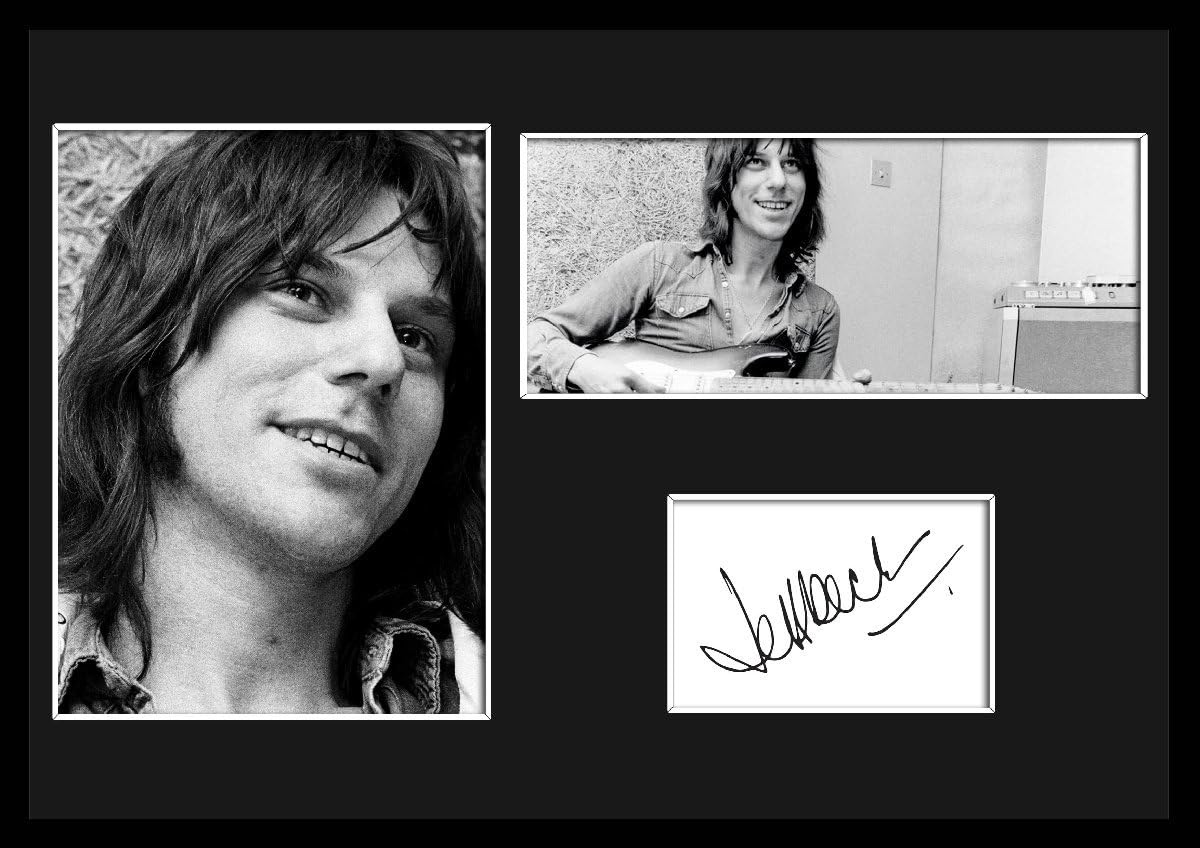 BECK ポスター ジェフベック。サイン入りフォト。額入り。 直筆サイン