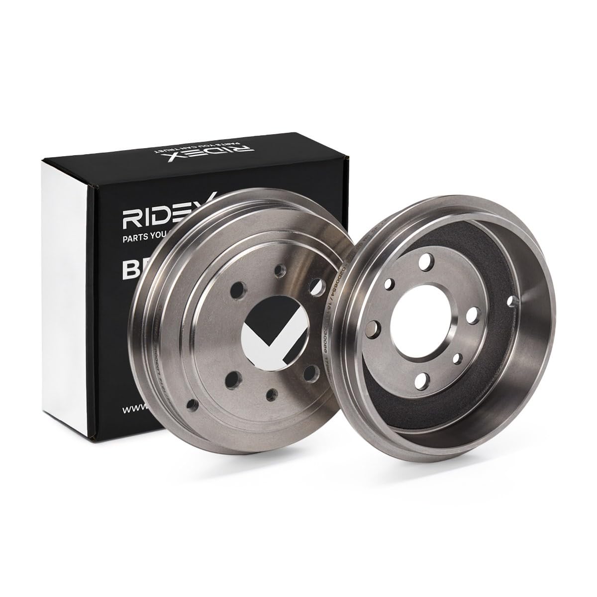 RIDEX 123B0038 2x Tamburo freno Posteriore Compatibilità con FORD KA RU8
