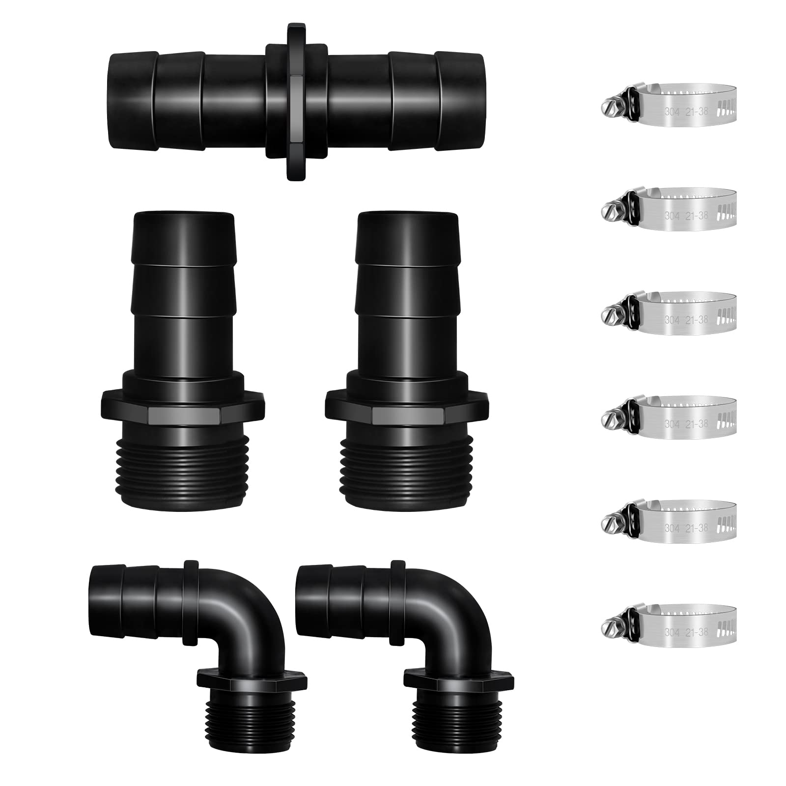 Longrun Hose Barb Elbow Fitting -10 Pieces Set — image 1