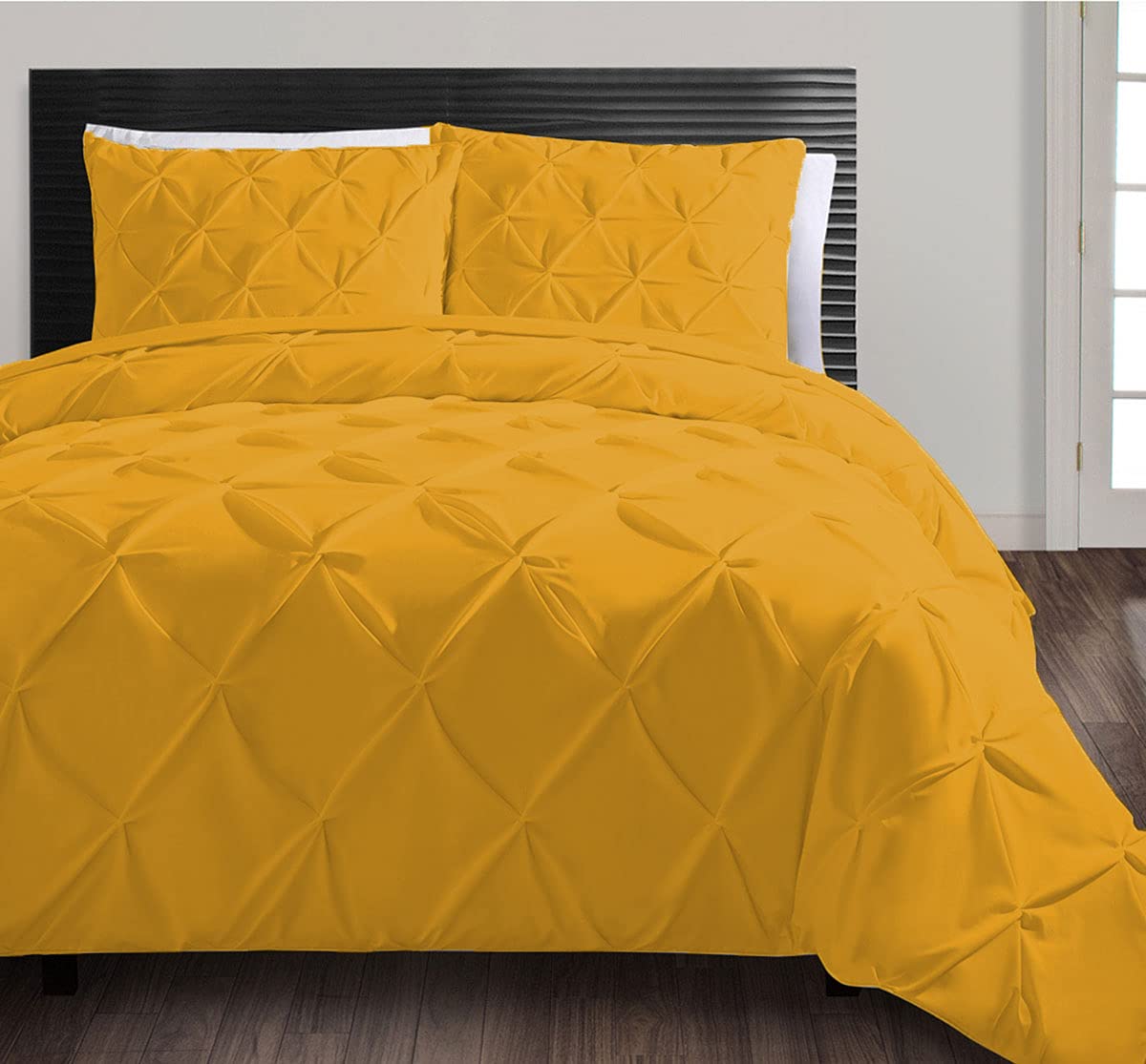 Parure de lit coton égyptien dorée pour sublimer votre chambre simple
