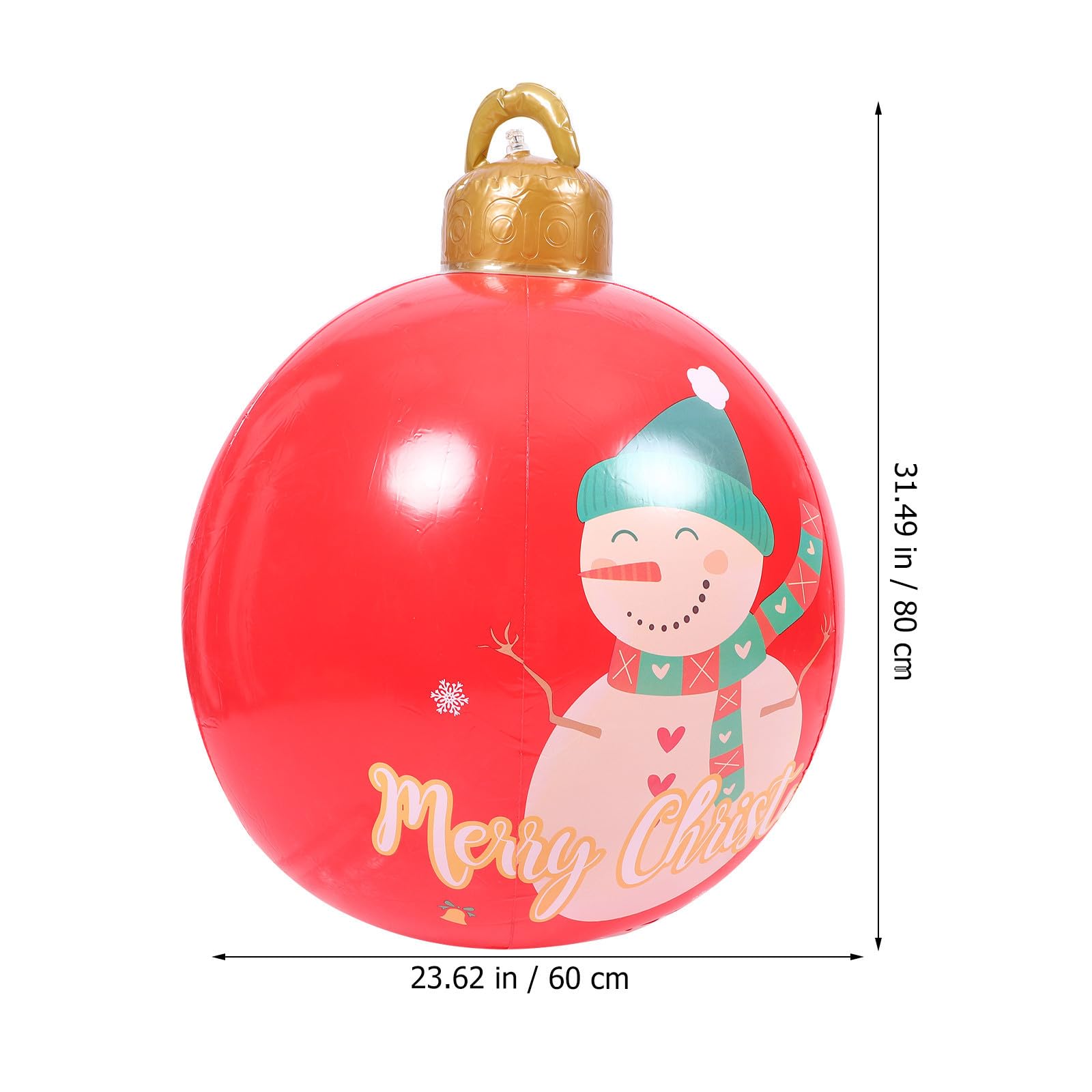 Toyvian 5 Pièces Boule de Noël Gonflable Extérieure, Décoration PVC