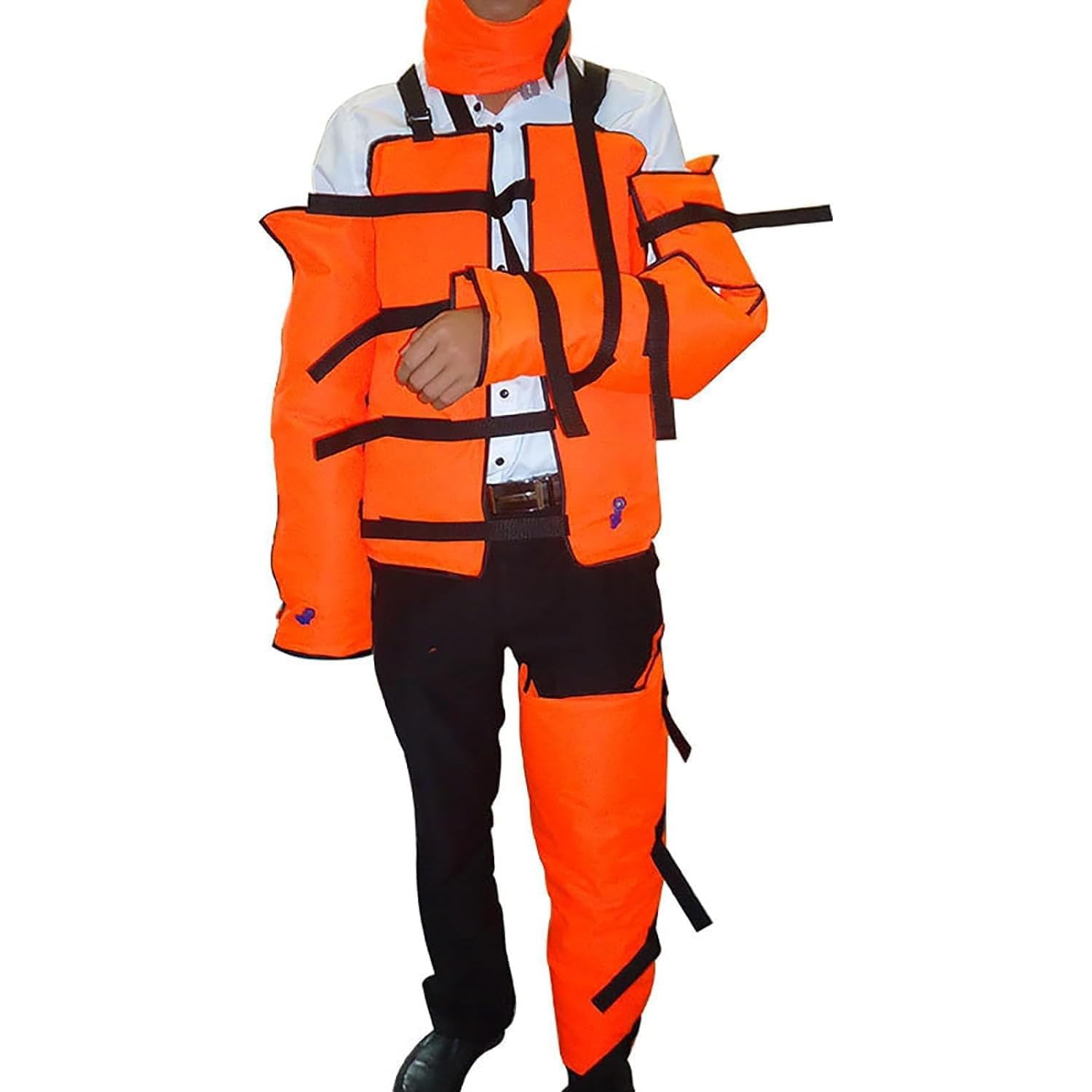 Juego de férula de aire portátil de primeros auxilios, férula de vacío de emergencia inflable de PVC, cuerpo de inmovilización, extremidades y columna cervical, con bomba de aire, se puede