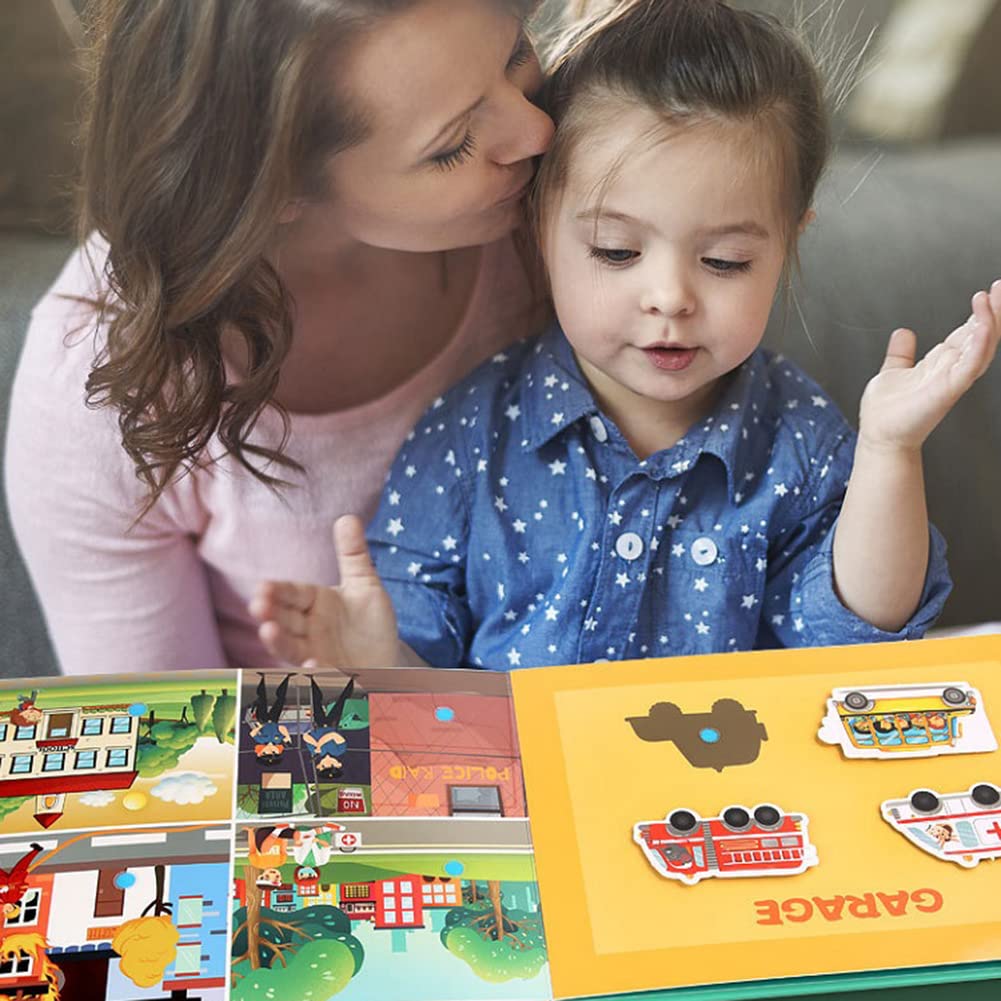 Livre Silencieux Montessori - Jouet éducatif Sensoriel Pour Enfants 2-6 Ans, Avec Cartes à Associer - 4