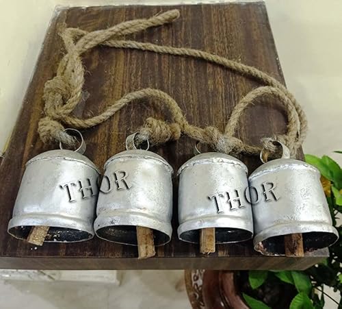 Hanging Harmony Bells Garden Rustic Metal Tranquil Wind Chimes Solid Decorative Cow Bell, Rustic Metal Hanging Style Giant Cow Bells Rustic Vintage Home Decor Gifts #TOP3