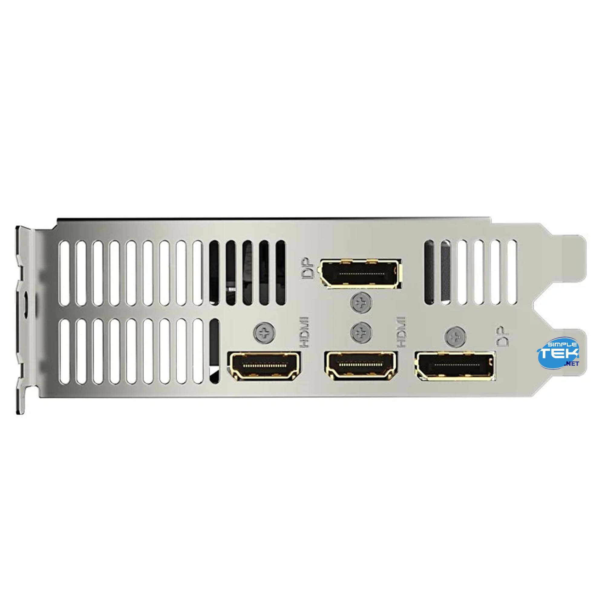 SIMPLETEK - Tarjeta gráfica compacta de 8 GB GDDR6 para juegos y estaciones de trabajo, 3 ventiladores, 2 x DisplayPort 1.4a, 2 x HDMI 2.1a, interfaz PCIe 4.0 x8, diseño de perfil reducido