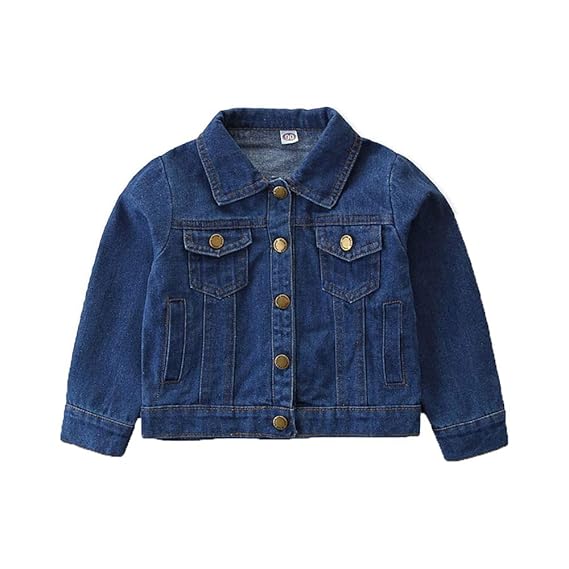 Hopscotch Girls Solid Denim Jacket