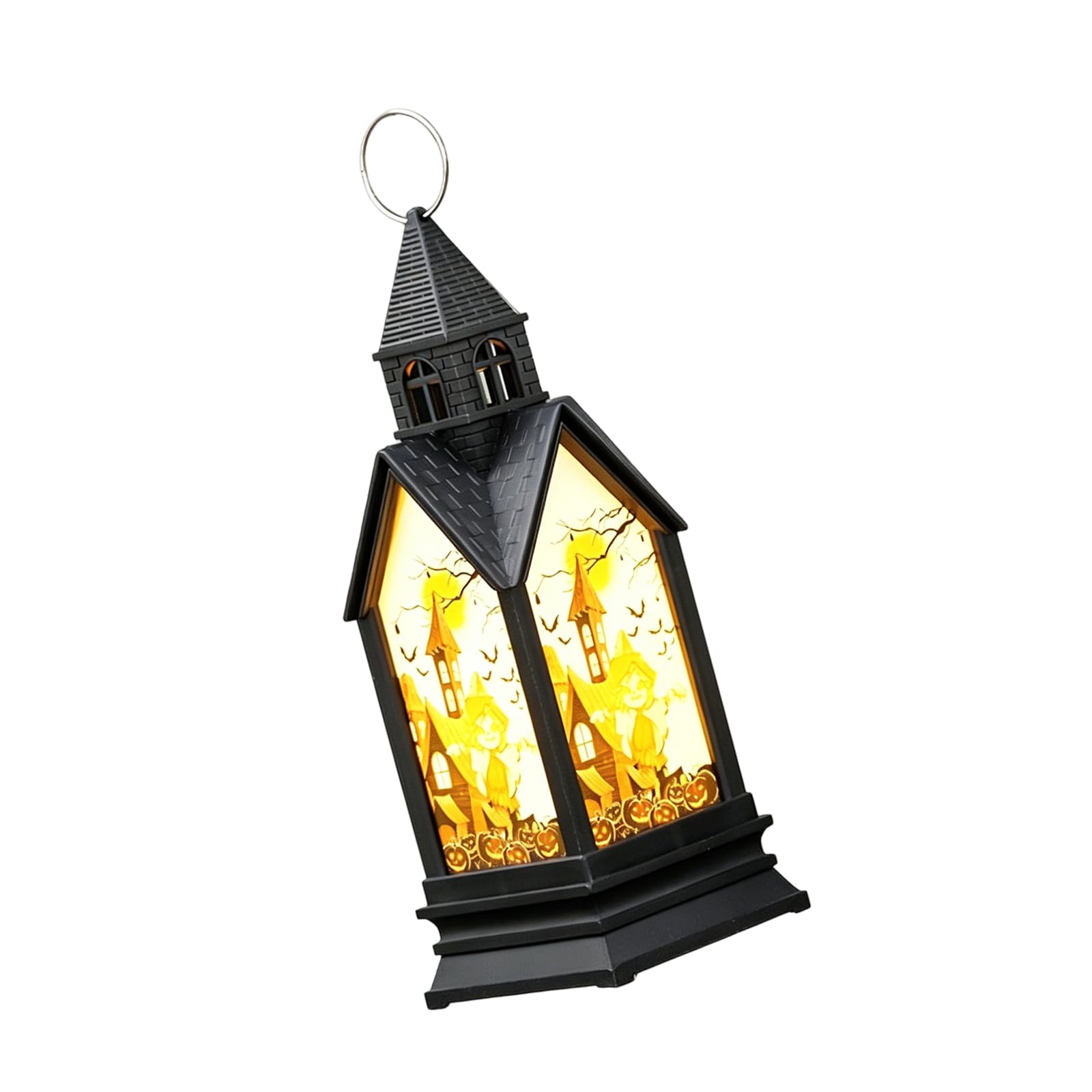 PANGBOER Battery Powered Halloween Decor, Warm Glow Accent Light for Tabletop Display, Shelf Decor or Entryway Use Halloween Tabletop Battery Powered Accent Light Warm Glow Party Decoration Top