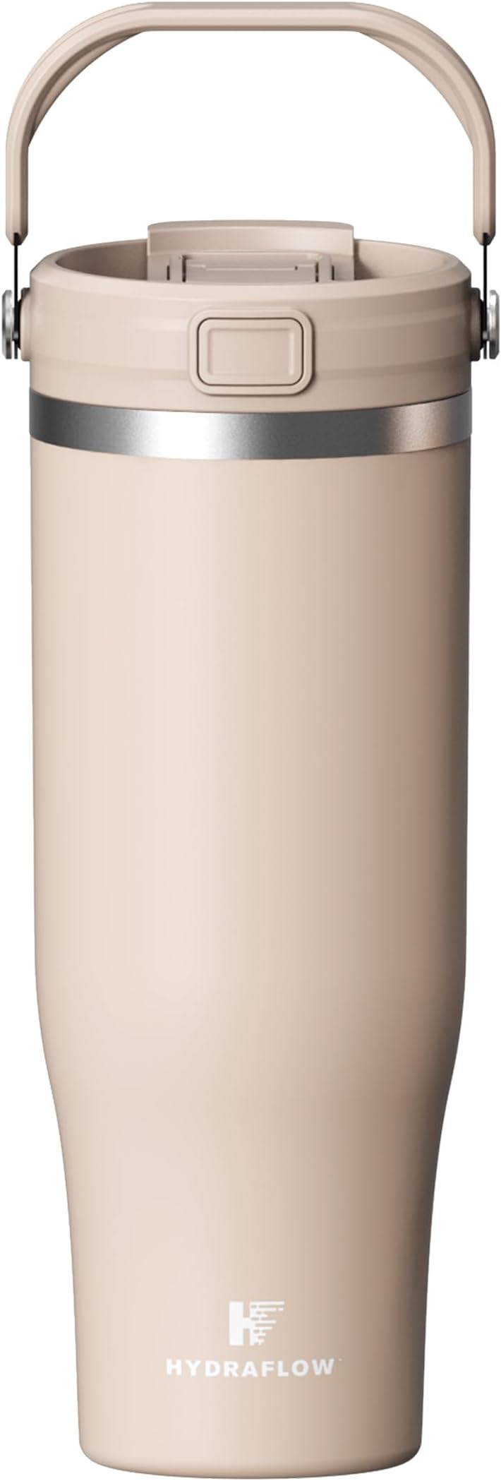HYDRAFLOW40 oz Travel Tumbler โ Insulated, Stainless Steel, Leakproof, Ideal for Coffee, Tea, and Cold Drinks - Sand