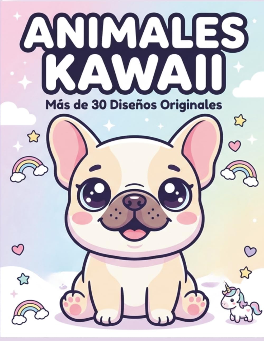 animales kawaii para colorear: Más De 30 diseños Únicos (Colorea Kawaii)